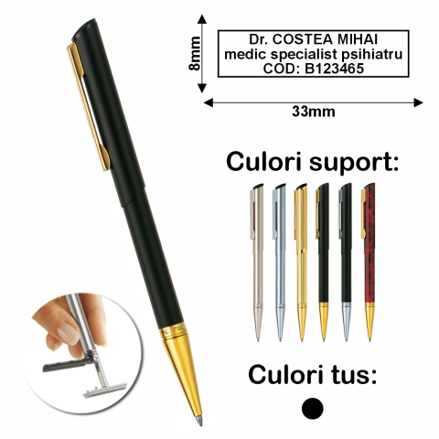 Stampile Pix si Accesorii - Pix cu stampila - Heri Diagonal