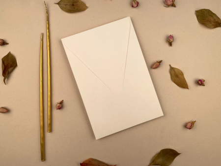 Invitatii Nunta Ela - Plic Invitatii Nunta sau Botez - G 14x21 Ivory