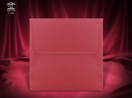 Nunta - Plic Invitatii Nunta sau Botez - Z048 Rosu Satinat