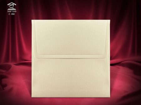 Nunta - Plic Invitatii Nunta sau Botez - Z050 Crem Satinat