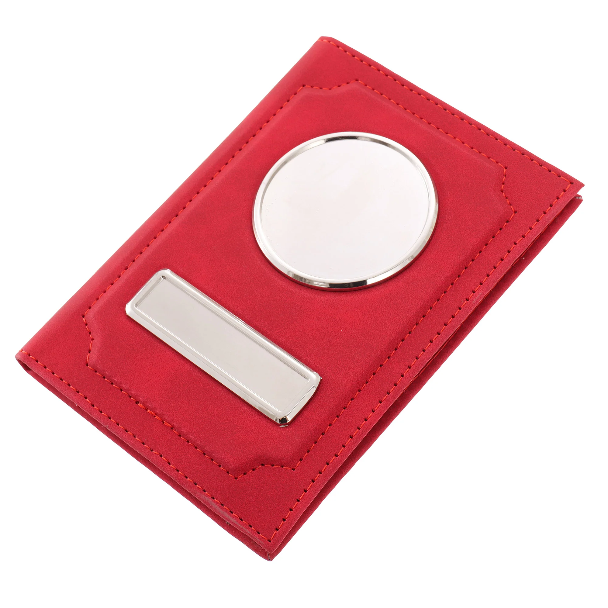 Portofel personalizat - Portofel pentru acte auto - rosu personalizat cu poza si numar inmatriculare