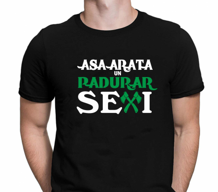 Lichidari de stoc - Promotie Tricou Barbat L Personalizat - Asa arata un padurar sexi