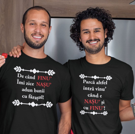 Promotie Tricou Barbat XL Personalizat - Cand e nasu si cu finu [1]