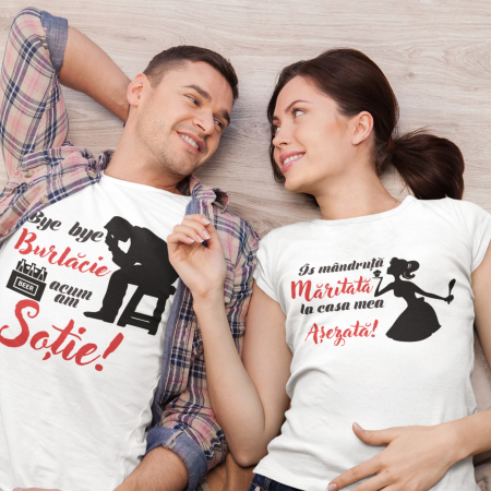 Lichidari de stoc - Promotie Tricou Barbat S Personalizat - Is mandruta maritata