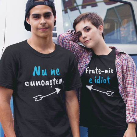 Promotie Tricou Dama S Personalizat - Frate-mio E Idiot [1]