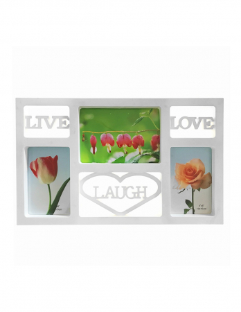 Colaje Foto - Rama Foto Colaj Live Laugh Love 3 Poze