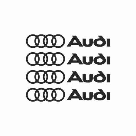 Set 4 Stickere auto maner usa - Audi [1]