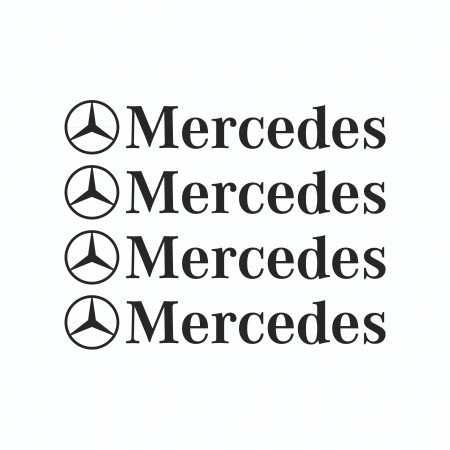 Set 4 Stickere auto jante - Mercedes [1]