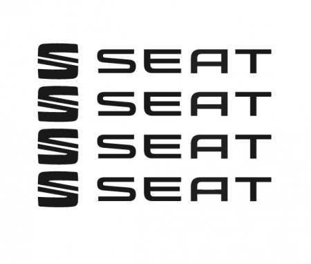 Set 4 Stickere auto jante - Seat [1]