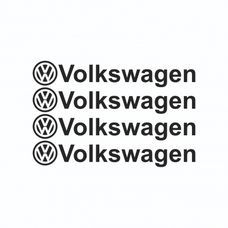 Set 4 Stickere auto maner usa - Volkswagen [1]