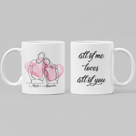 Set 2 Cani Personalizate cuplu - All of me   [1]