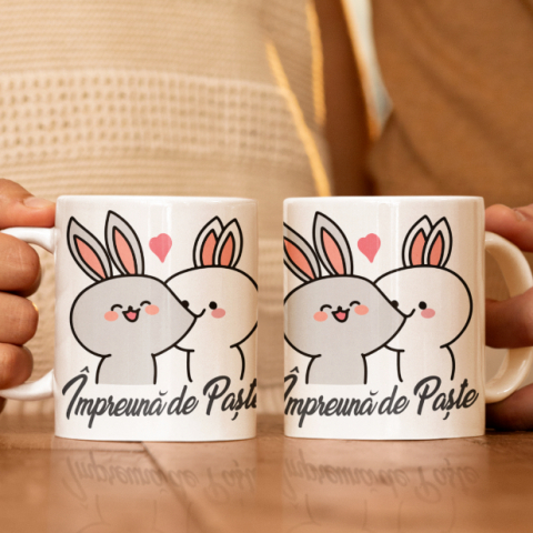 Cani de Paste - Set 2 Cani Personalizate - Impreuna de Paste  