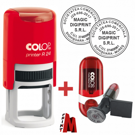 Stampile - Set de 2 Stampile Printer R24 + Pocket Stamp R25  