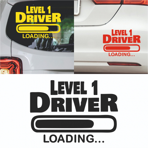 Stickere auto pentru incepatori - Sticker Auto - Level 1 Driver