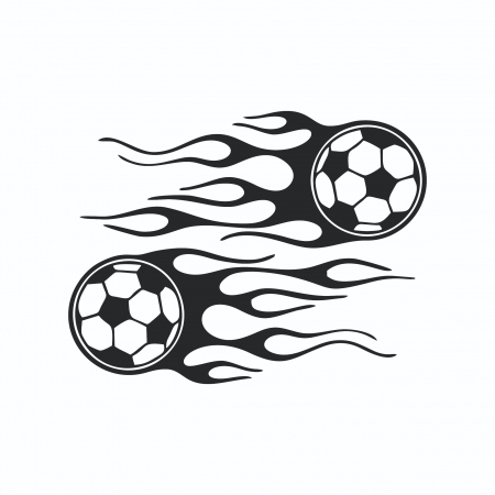 Set 2 Stickere auto pentru oglinzi - Mingi de footbal   [1]