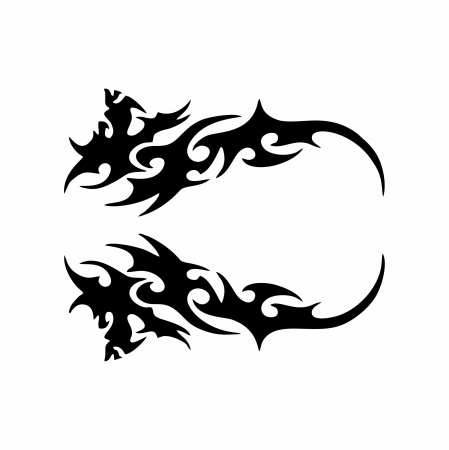Set 2 Stickere auto pentru oglinzi - Tribal   [1]