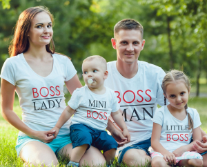 Tricouri Personalizate - Set 4 Tricouri Personalizate - Boss Family
