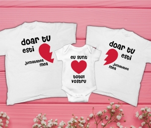 Tricouri Personalizate - Set 3 Tricouri Personalizate si Body - Eu sunt totul  