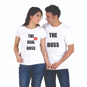 Tricouri Cuplu Personalizate - The boss 2 [1]