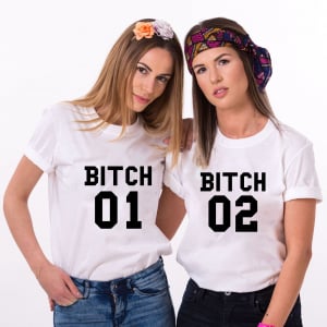 Set 2 Tricouri Prieteni - Bitch 1  Bitch 2   [1]