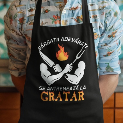 Sorturi Personalizate - Sort Personalizat - Barbatii adevarati se antreneaza la gratar