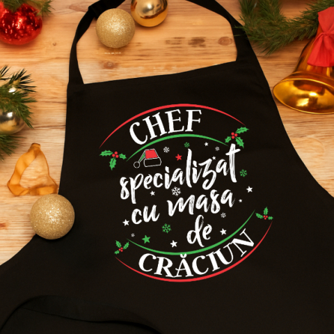 Sorturi Personalizate - Sort Personalizat Craciun - Chef specializat in masa de craciun