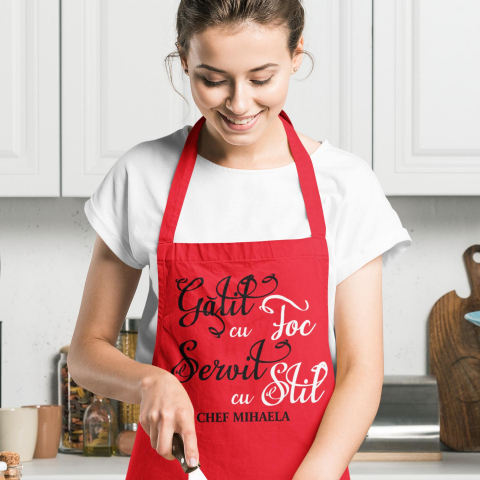 Sort Personalizat - Gatit cu foc  servit cu stil + nume [2]