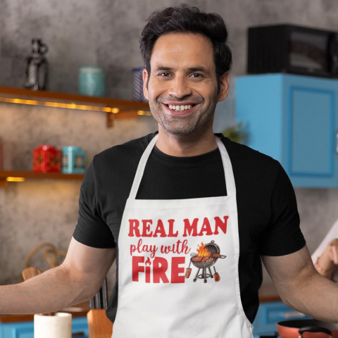 Sorturi Personalizate - Sort Personalizat - Real Man/Woman play with fire