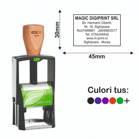 Tipuri de stampile - Stampila Classic Line 2300 - Green Line