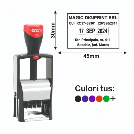 Tipuri de stampile - Stampila Datiera - Classic Line 2360