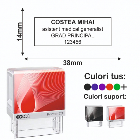 Domenii stampile - Stampila Asistent Medical Printer 20