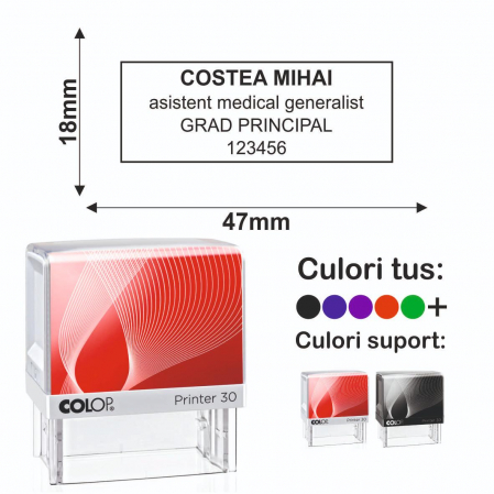 Stampile Asistenti Medicali / Sociali - Stampila Asistent medical - Printer 30