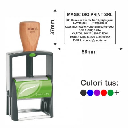 Tipuri de stampile - Stampila Classic Line 2600 - Green Line