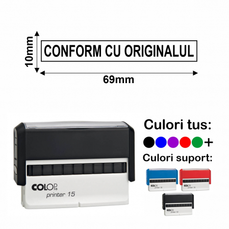 Stampile conform cu originalul - Stampila Conform cu originalul Printer 15