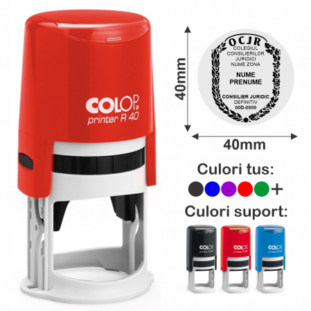Domenii stampile - Stampila Consilier Juridic definitiv Colop Printer R40