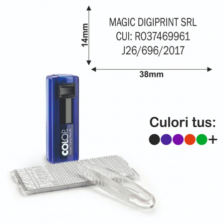 Tipuri de stampile - Stampila cu set de litere Pocket Stamp Plus 20/1 SET