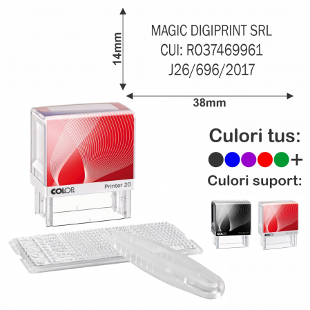 Tipuri de stampile - Stampila cu set de litere Printer 20/1 SET