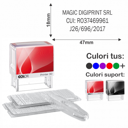 Tipuri de stampile - Stampila cu set de litere - Printer 30/2 SET