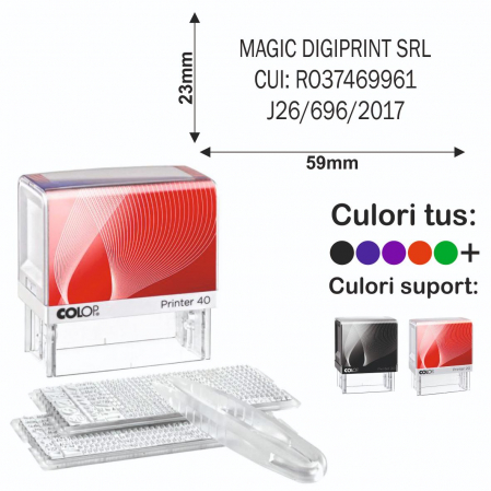 Tipuri de stampile - Stampila cu set de litere - Printer 40/2 SET