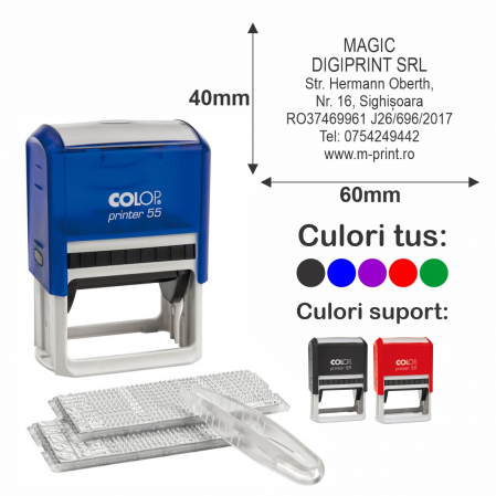 Tipuri de stampile - Stampila cu set de litere - Printer 55/2 SET