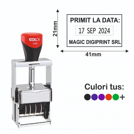 Stampile cu data / datiere - Stampila Datiera - Expert Line 3160
