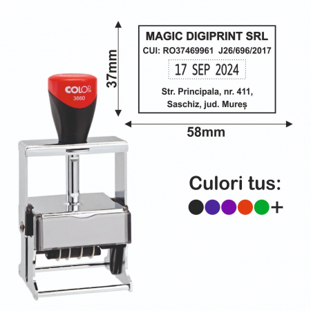Stampile cu data / datiere - Stampila Datiera - Expert Line 3660