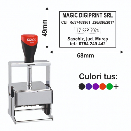 Stampile cu data / datiere - Stampila Datiera - Expert Line 3860