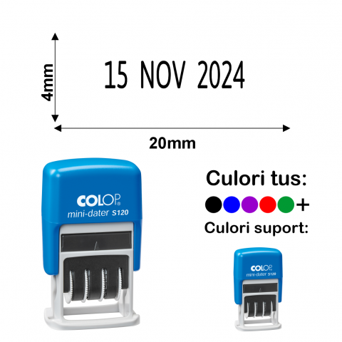 Stampile cu data / datiere - Stampila datiera - Mini Dater S 120
