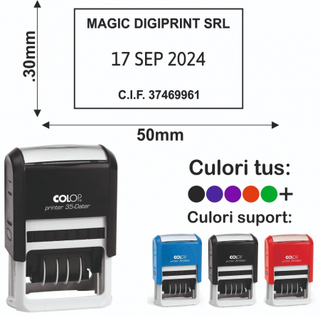 Stampile cu data / datiere - Stampila Datiera - Printer 35 Dater