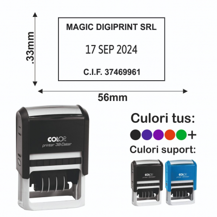 Stampile cu data / datiere - Stampila Datiera - Printer 38 Dater