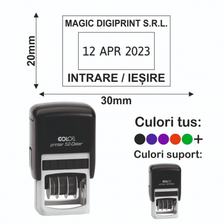 Stampile cu data / datiere - Stampila Datiera - Printer 52 Dater