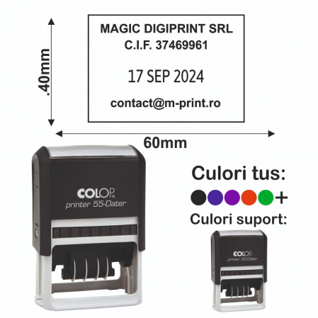 Stampile cu data / datiere - Stampila Datiera - Printer 55 Dater