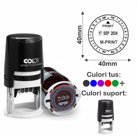 Stampile cu data / datiere - Stampila Datiera - Printer R40 Dater 12h