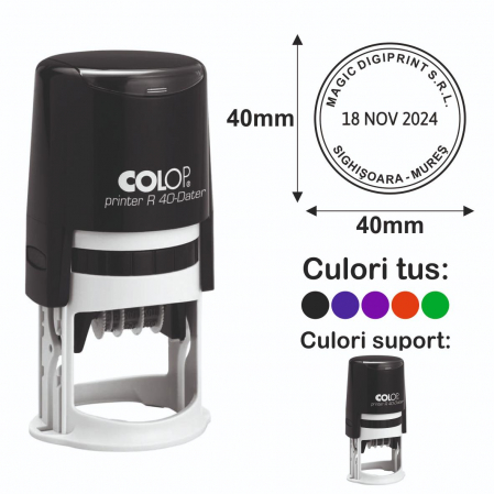 Stampile cu data / datiere - Stampila Datiera - Printer R 40 Dater